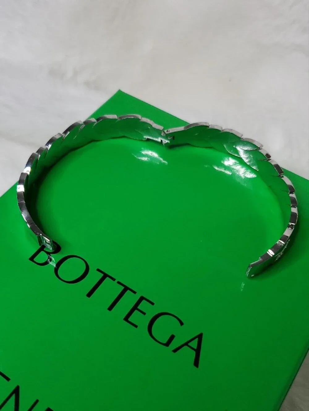 💠Silver Leaf Link Bracelet with Crystal Accents
